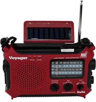 KAITO KA5001P-Red Voyage Radio for Emergencies