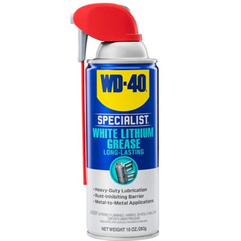WD-40 300240 Specialist White Lithium Grease Spray - Garage Doors Lubrication