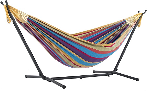 BEST CHOICE PRODUCTS OUTDOOR WEATHER RESISTANT POLYESTER 2 Person Hammock With Stand