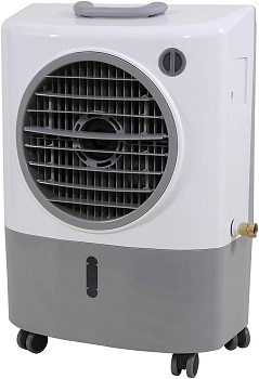 Hessaire MC18M Portable Evaporative Cooler – Gray, 1300 CFM, Cools 500 Square Feet - Cheap Portable Air Conditioner Under $200