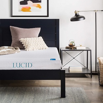 LUCID 6 Inch Memory Foam Mattress for Trundle Bed