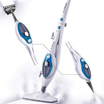 PurSteamThermaPro Steam Mop For Laminate Floors Cleaner 10-in-1