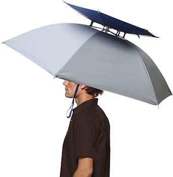 Hunters Tail UV Hands Free Umbrella Hat